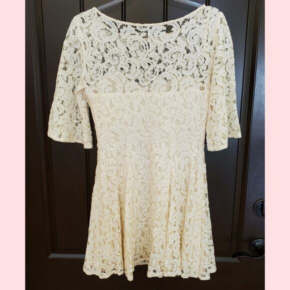 Free People cute lace cocktail mini dress size 2 - Picture 2 of 8